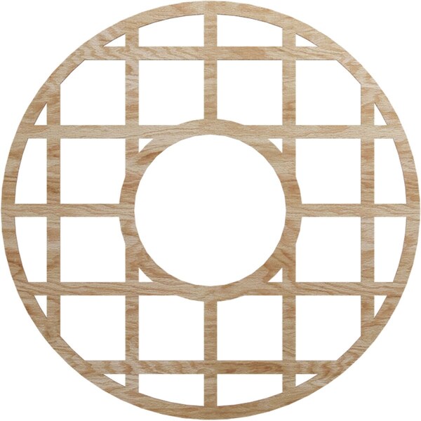Ekena Millwork O'Neal Wood Fretwork Pierced Ceiling Medallion, Red Oak, 36"OD x 13 1/8"ID x 3/8"T CMWP36X36X0375ONRO - main